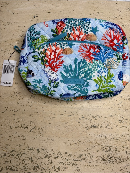 Vera Bradley Handbags - Vera Bradley Iconic Large Cosmetic Shore Thing